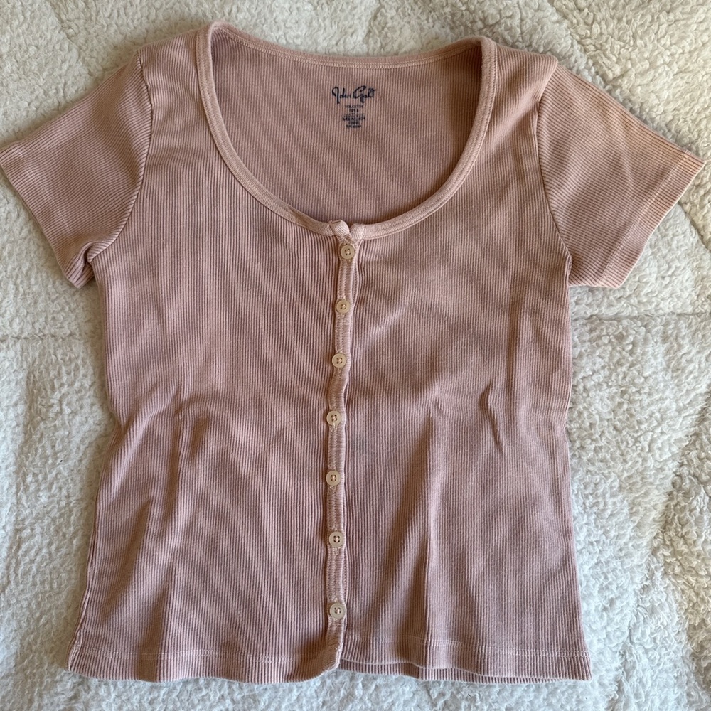 Brandy Melville Paige Top (Light Pink)